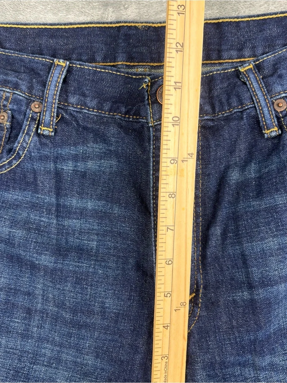 Levi's 569 Jeans Mens 34X32 (Fit 34X33) Blue Loose Straight Denim Relaxed Baggy